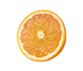 Orange half on transparent png