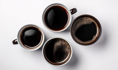 A warm cup of black coffee in the morning. Creating using generative AI tools