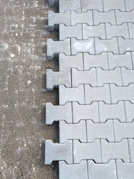 interlocking concrete block pavement pavement