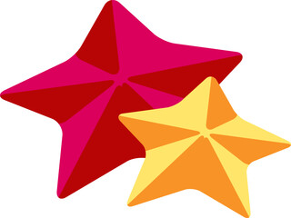 two little star vector illustration