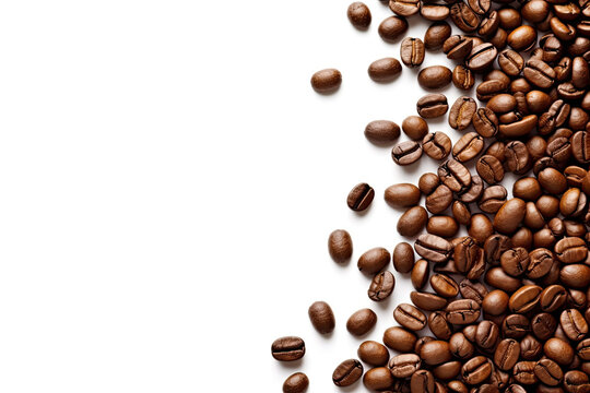 coffee beans on white background ,Generative AI © HappyTime 17