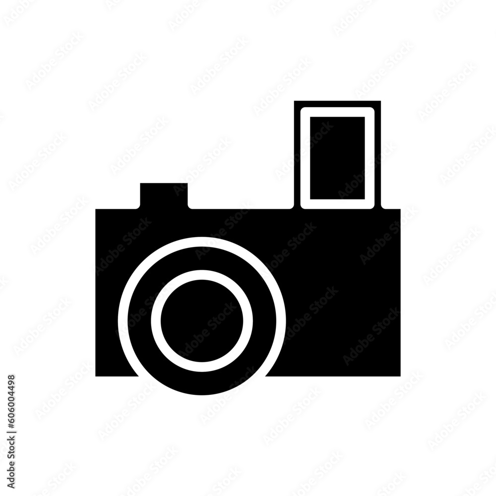 Wall mural camera glyph