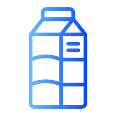 milk carton gradient icon