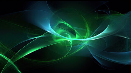 Green Light Background Illustration