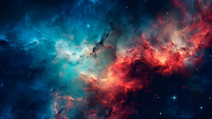 Fototapeta na wymiar Background of Space. Magical Sky. Illustration.