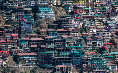 A shot of houses on hiills 