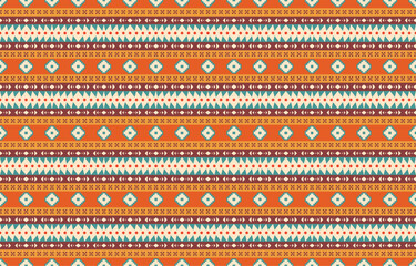 Ethnic abstract ikat art. Aztec ornament print. geometric ethnic pattern seamless  color oriental.  Design for background ,curtain, carpet, wallpaper, clothing, wrapping, Batik, vector illustration.