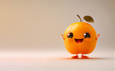 Cute Cartoon Orange Character