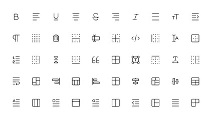 Ui ux icon set, user interface iconset collection.