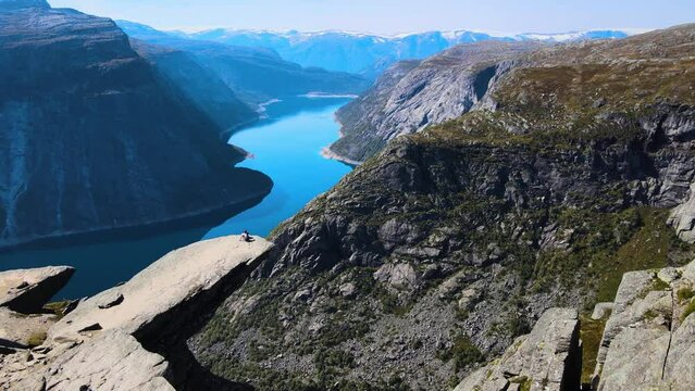 Beautiful landscape of mountains in Norway