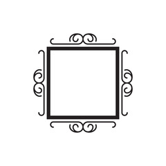 frame with ornament, vector template