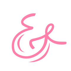 Obraz premium hand drawn ampersand icon