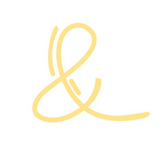 hand drawn ampersand icon
