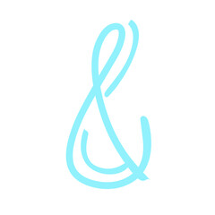 hand drawn ampersand icon