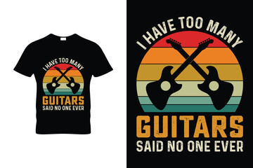 Guitar t Shirt Design26