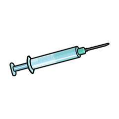 Fototapeta premium Syringe vector icon.Color vector icon isolated on white background syringe.