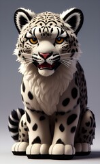 cute Snow Leopard 