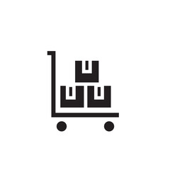 Box Marketing Trolley Icon