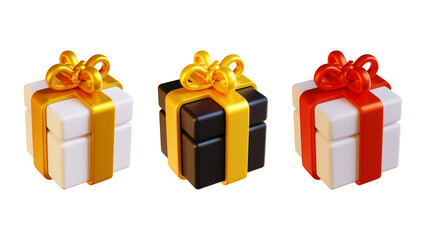 Colorful Gift Box 3d isolated