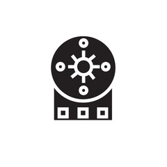 Fototapeta premium Equipment Production Electronic Icon