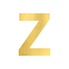 z alphabet with gold glitter