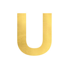 u alphabet with gold glitter © evan-studios