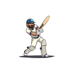 Batsman Vector Cricket Batting Styles Batsman Silhouette