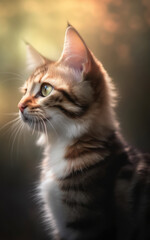 Cats, backgrounds, wallpaper, digital illustrations, AI generated