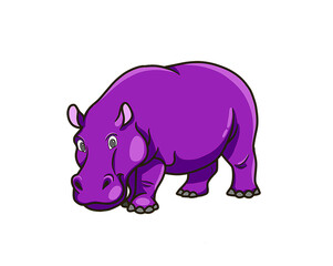 Hippopotamus illustration