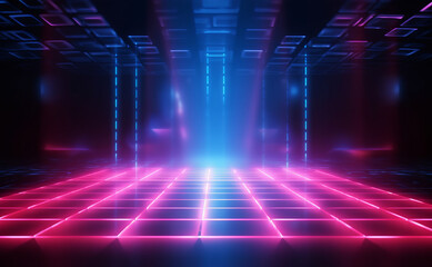 Vibrant Neon Sign in Spanish Illuminates with 'Viva la Vida' on a Black Background, Generative AI.