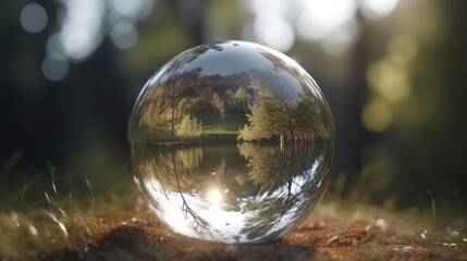 Glass earth ball