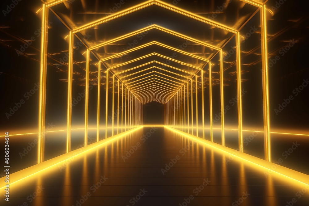 Poster vector illustration of futuristic point wave with abstract digital particles for technology backgrou