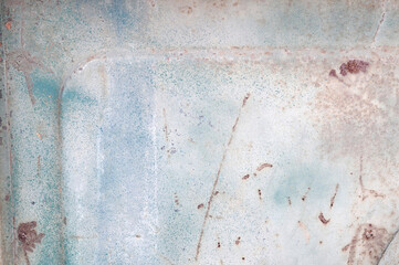 
Rust stains on old zinc surface. Corrosion decay. Abstract background