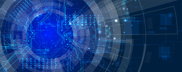 Obraz premium abstract background image high tech technology communication circuit board concept background image