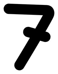 black and white hand drawn numbers, numeral alphabet decoration