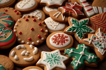 Fototapeta na wymiar christmas gingerbread cookies