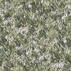 Tonal Green and Beige Brush Stroke Textured Camouflage Pattern