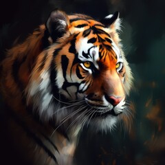 portrait of a bengal tiger