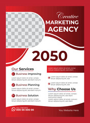 Corporate business flyer design template