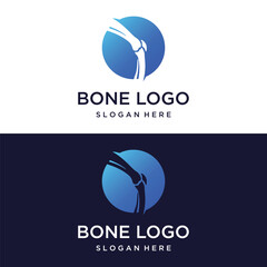 Bone or orthopedic logo template design for bone care and bone health.