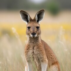 Fototapeta premium kangaroo in the grass