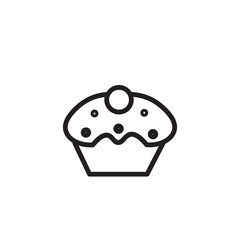 Bakery Dessert Food Outline Icon