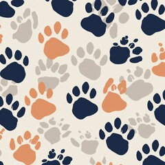Fototapeta premium seamless pattern with cats and dogs