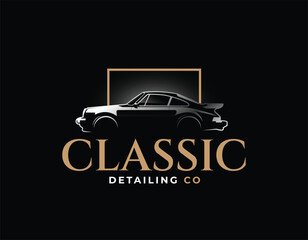 Black Luxurious Automotive Classic Car Business Related Logo Design Template
