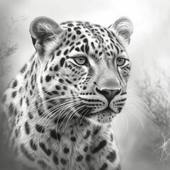 Fototapeta premium portrait of a leopard