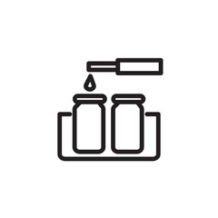 Blood Cancer Lab Outline Icon