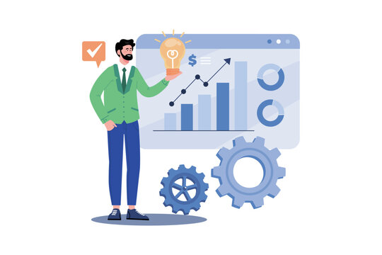 Entrepreneur thinking about new business ideas.
