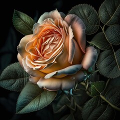 red rose on a white background