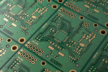 printed circuit. layout of tracks.