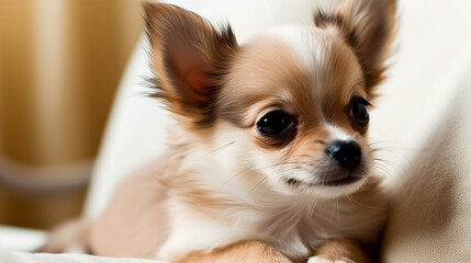 Chihuahua dog in the grass 